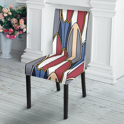 Surf board Pattern Dining Chair Slipcover-JORJUNE.COM