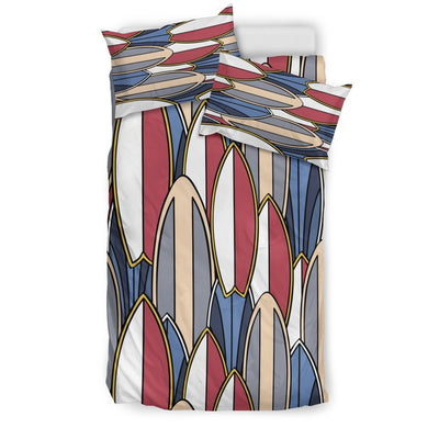 Surf board Pattern Duvet Cover Bedding Set