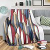 Surf Board Pattern Fleece Blanket