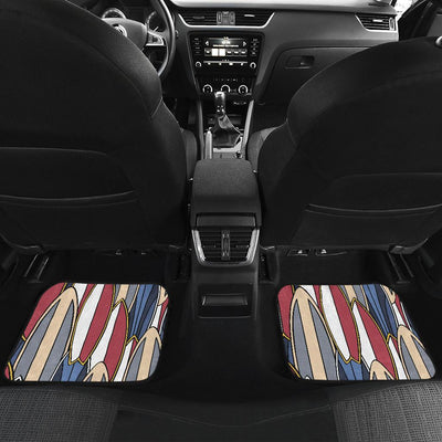 Surf board Pattern Front and Back Car Floor Mats