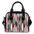 Surf board Pattern Leather Shoulder Handbag