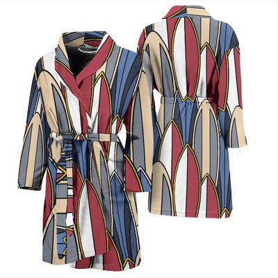 Surf Board Pattern Men Bath Robe