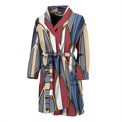 Surf Board Pattern Men Bath Robe