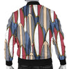 Surf Board Pattern Men Casual Bomber Jacket