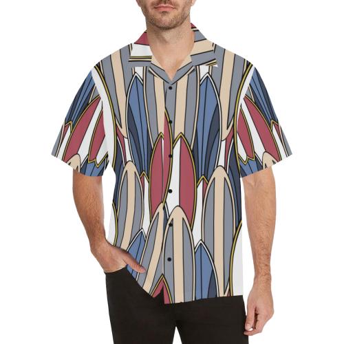 Surf board Pattern Men Hawaiian Shirt