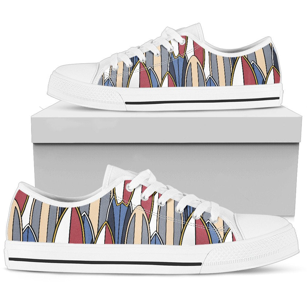 Surf board Pattern Men Low Top Shoes