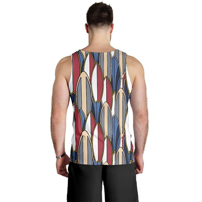 Surf board Pattern Men Tank Top