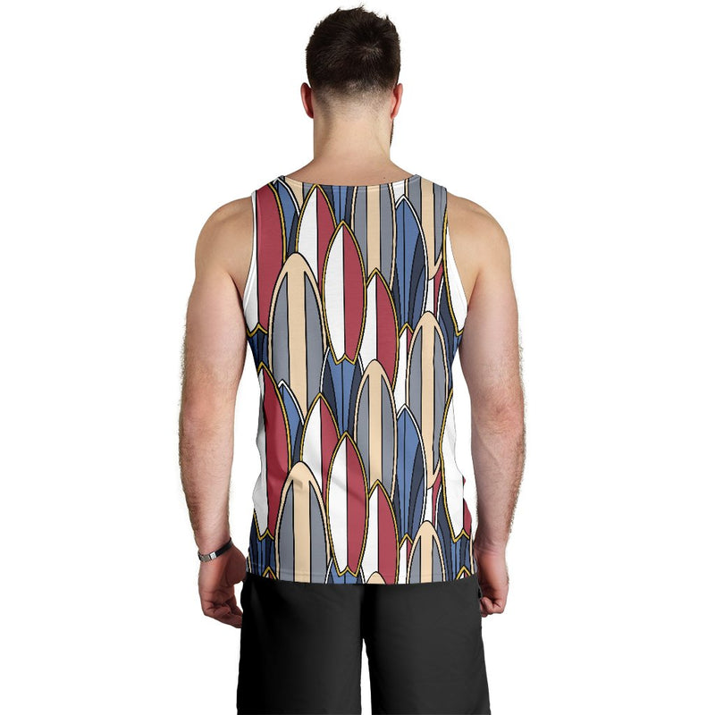 Surf board Pattern Men Tank Top