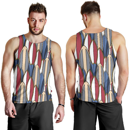 Surf board Pattern Men Tank Top
