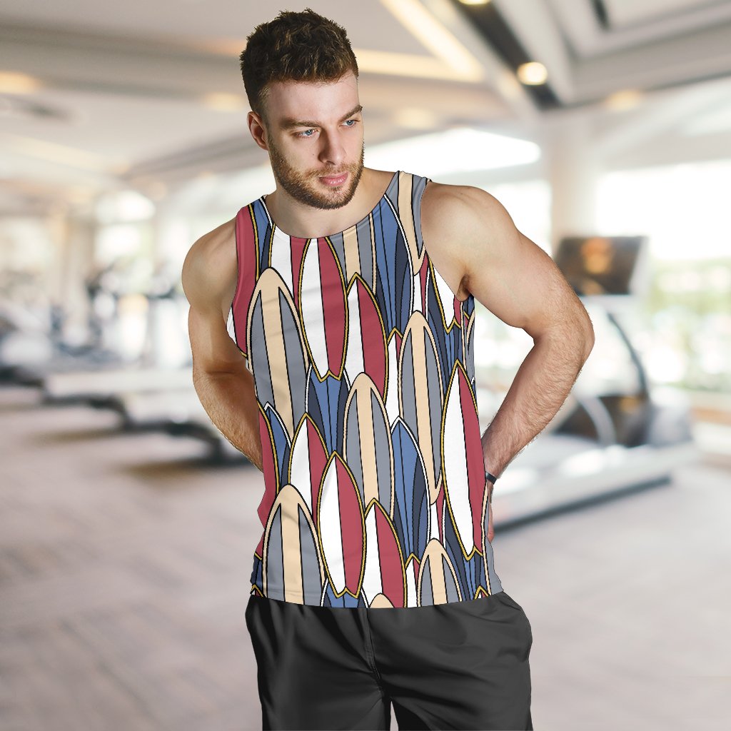 Surf board Pattern Men Tank Top