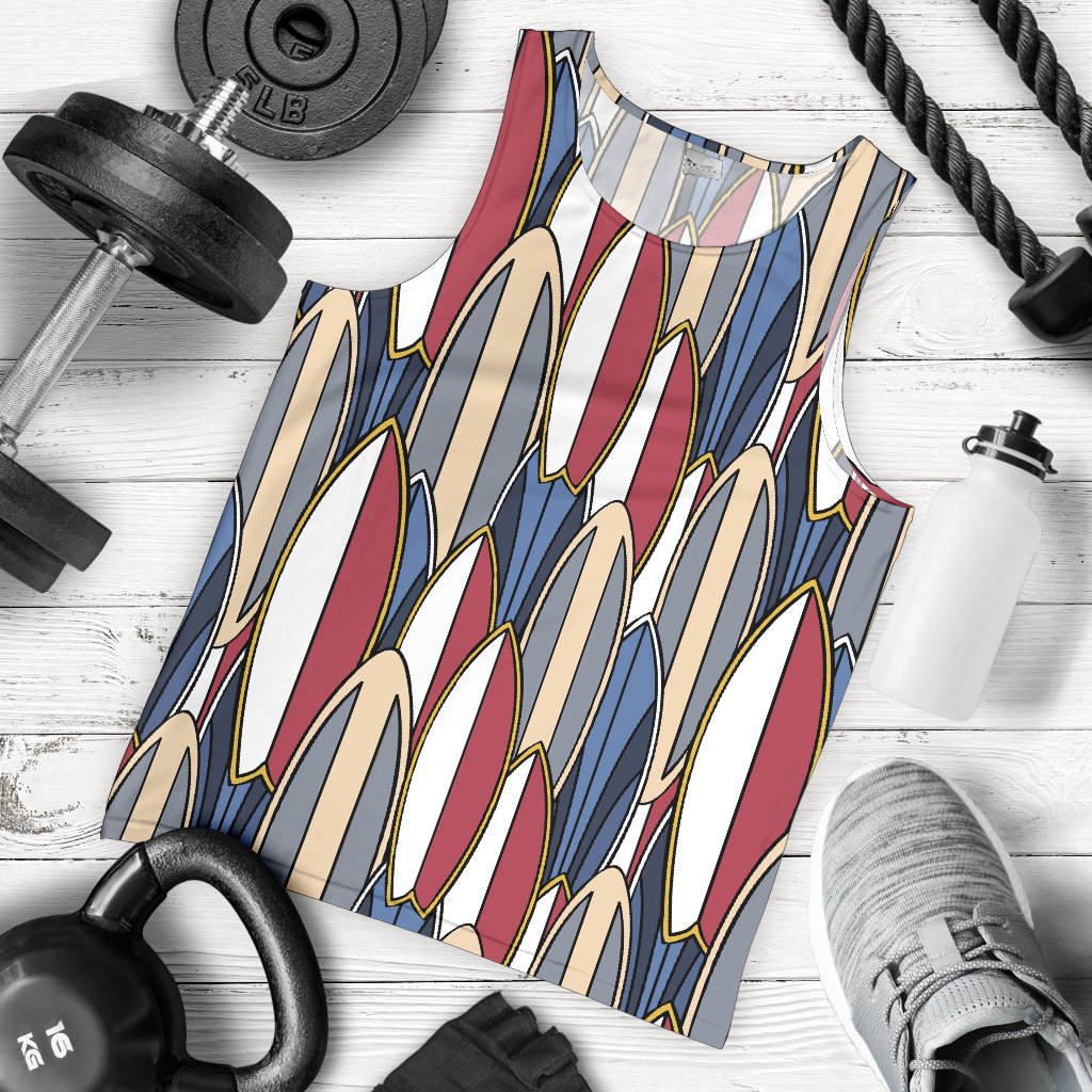Surf board Pattern Men Tank Top