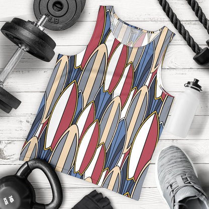 Surf board Pattern Men Tank Top