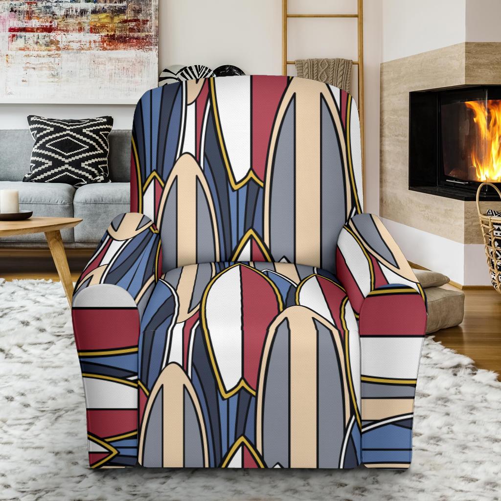 Surf board Pattern Recliner Slipcover-JORJUNE.COM