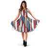 Surf Board Pattern Sleeveless Mini Dress