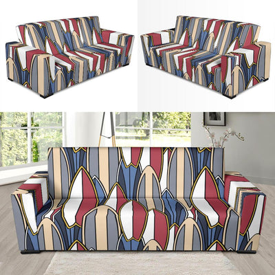 Surf board Pattern Sofa Slipcover-JORJUNE.COM