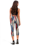 Surf Board Pattern Women Capris