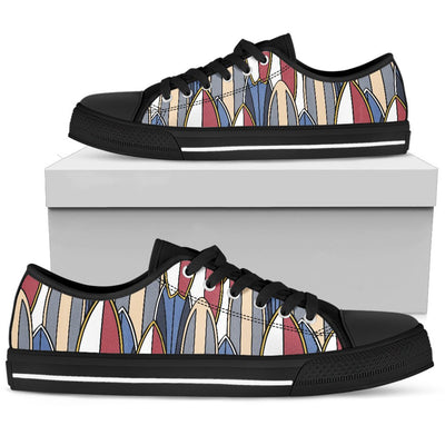 Surf board Pattern Women Low Top Shoes