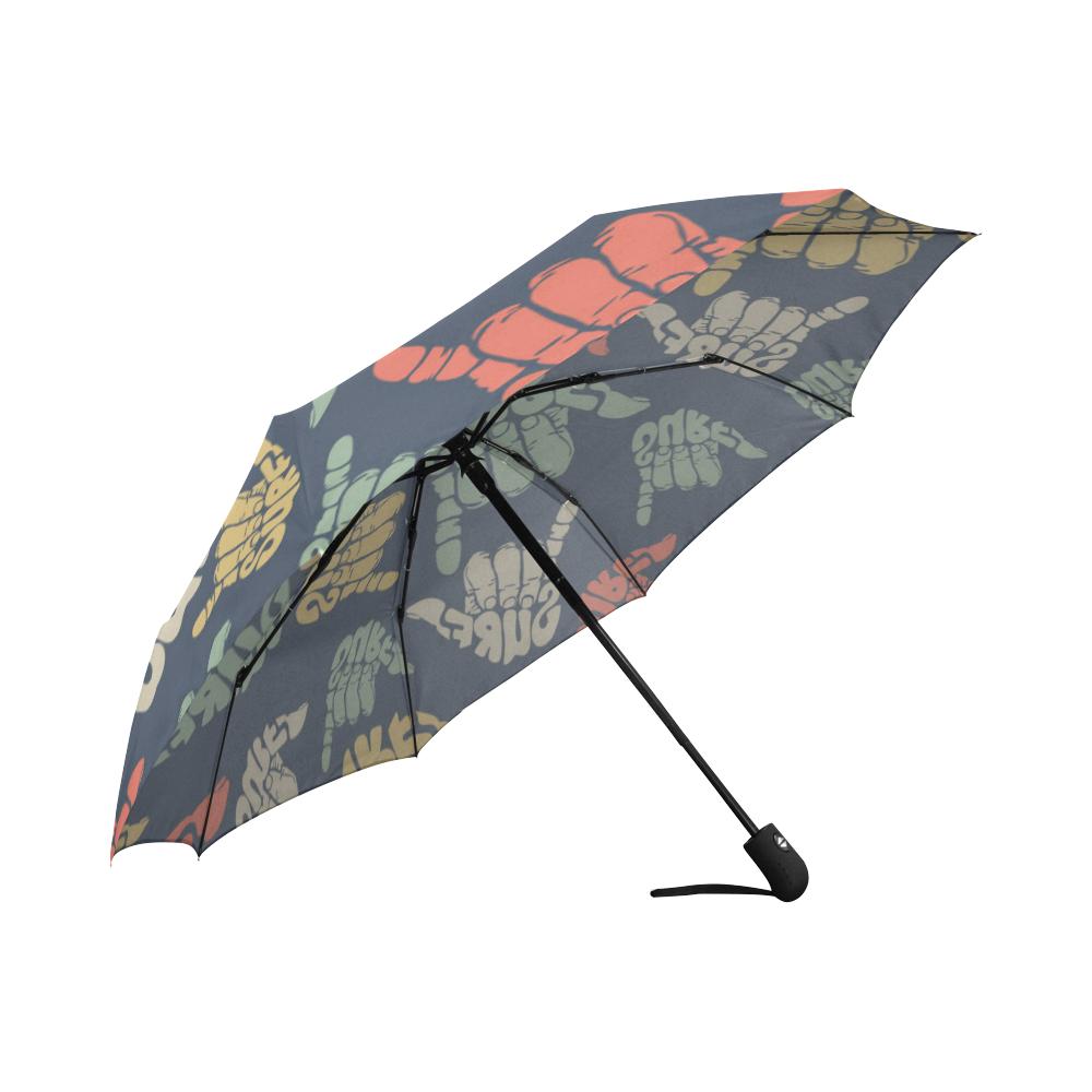 Surf Hand sign Automatic Foldable Umbrella