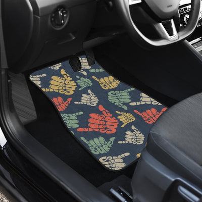 Surf Hand Sign Car Floor Mats