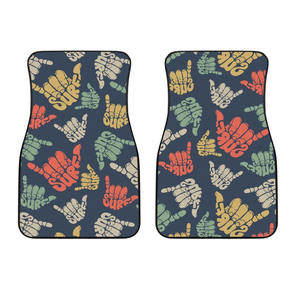 Surf Hand Sign Car Floor Mats