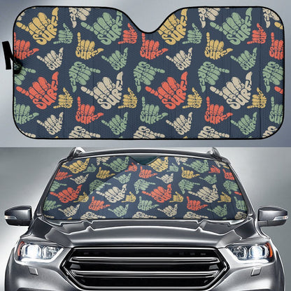 Surf Hand Sign Car Sun Shade-JorJune