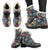 Surf Hand sign Faux Fur Leather Boots