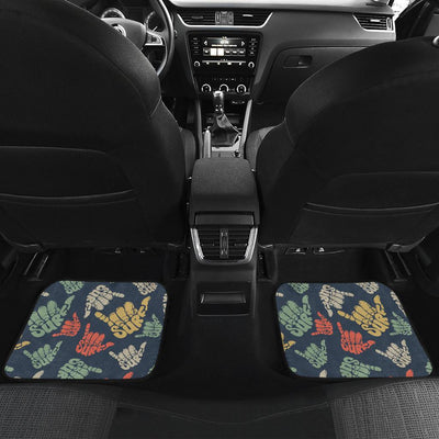 Surf Hand sign Front and Back Car Floor Mats