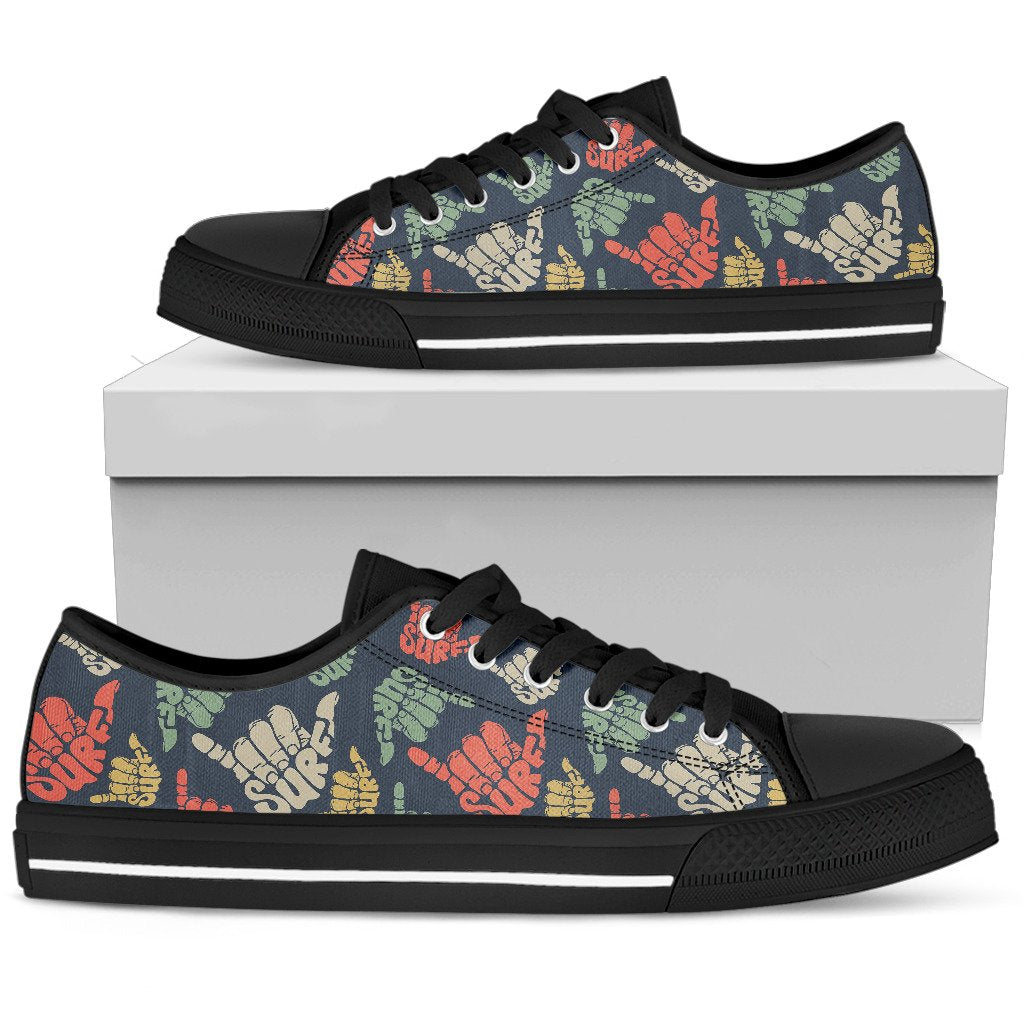 Surf Hand sign Men Low Top Shoes