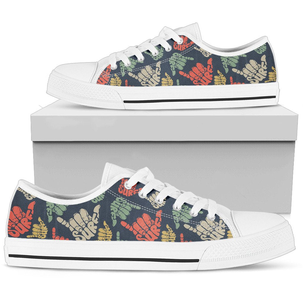 Surf Hand sign Men Low Top Shoes