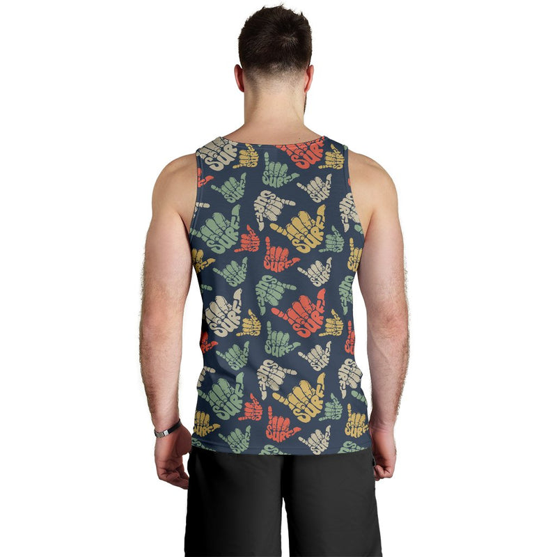 Surf Hand sign Men Tank Top