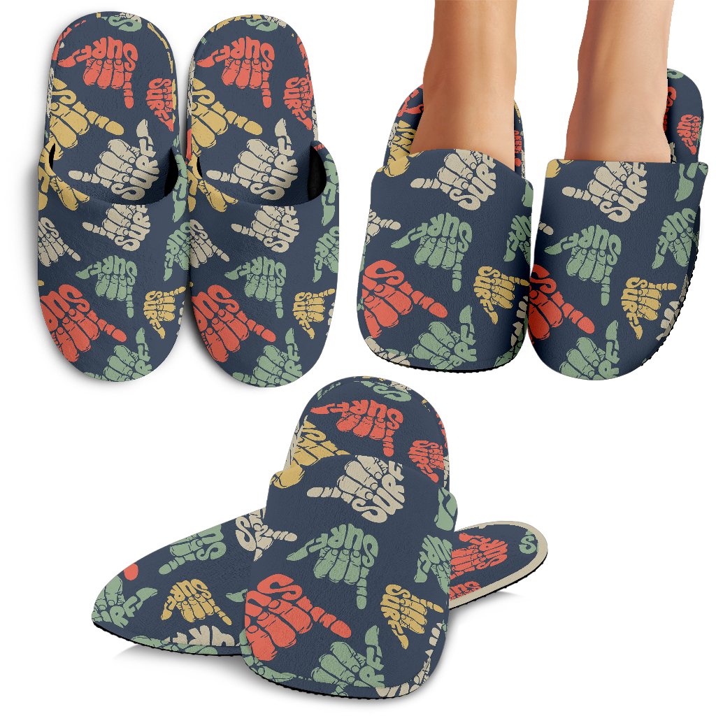 Surf Hand Sign Slippers