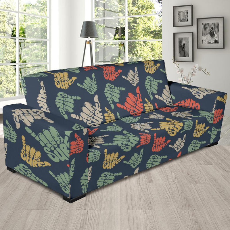 Surf Hand sign Sofa Slipcover-JORJUNE.COM