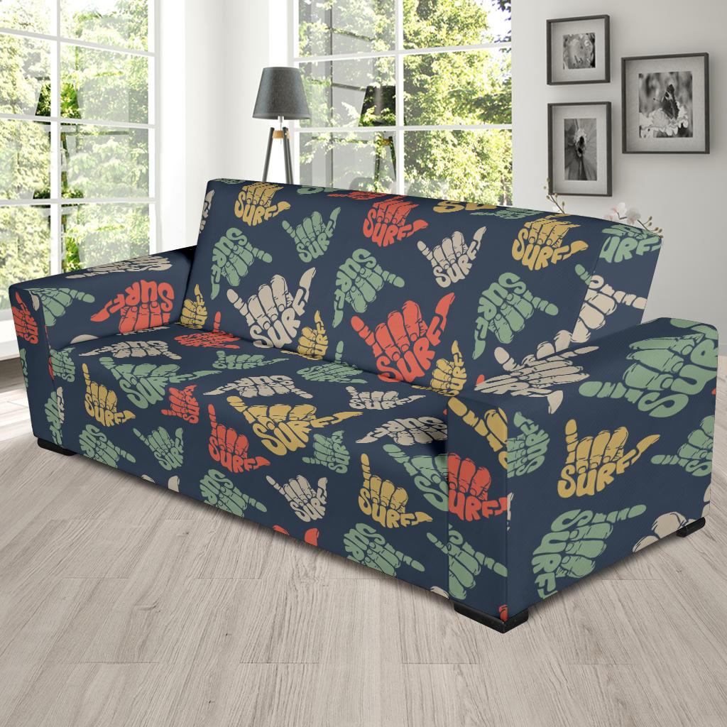 Surf Hand sign Sofa Slipcover-JORJUNE.COM