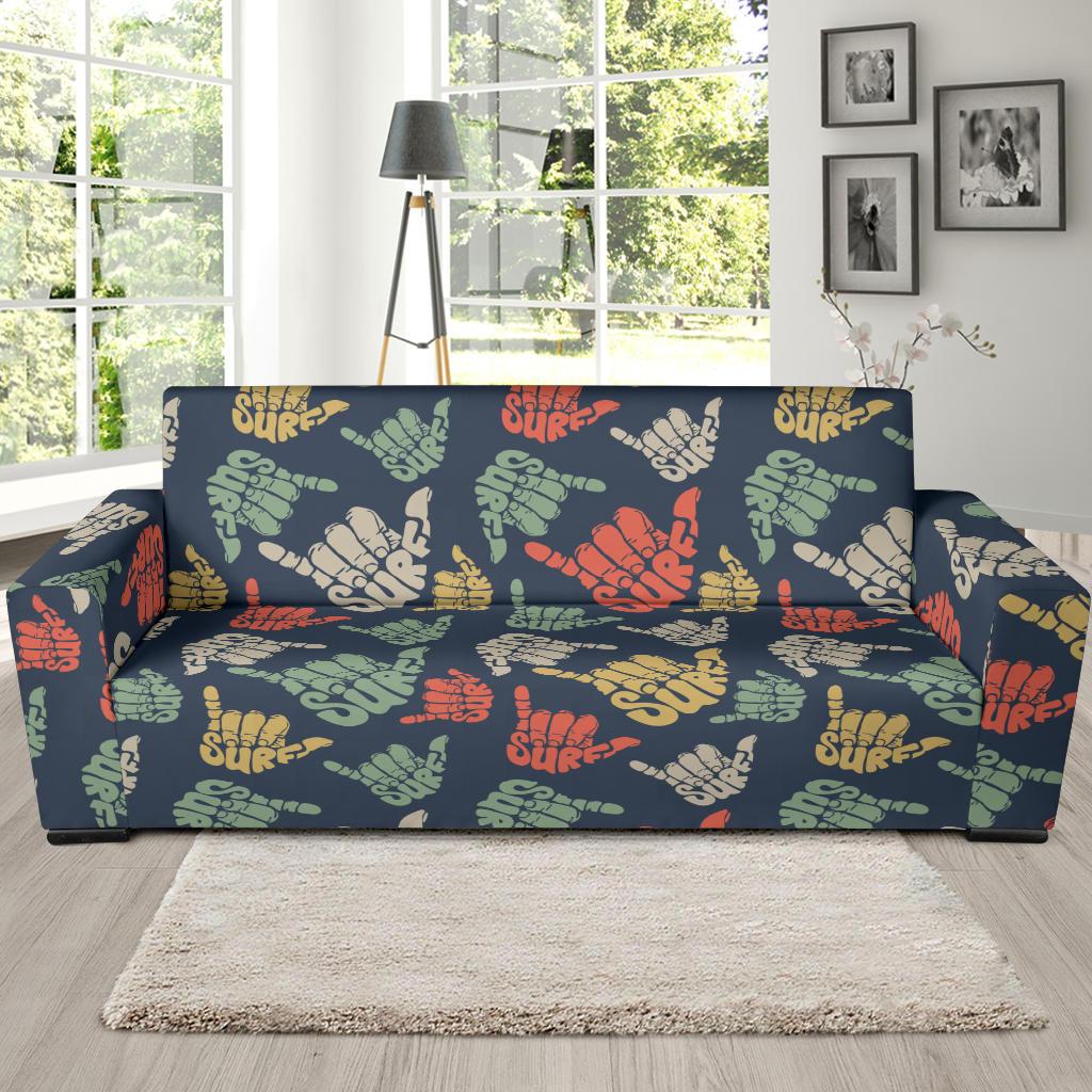 Surf Hand sign Sofa Slipcover-JORJUNE.COM