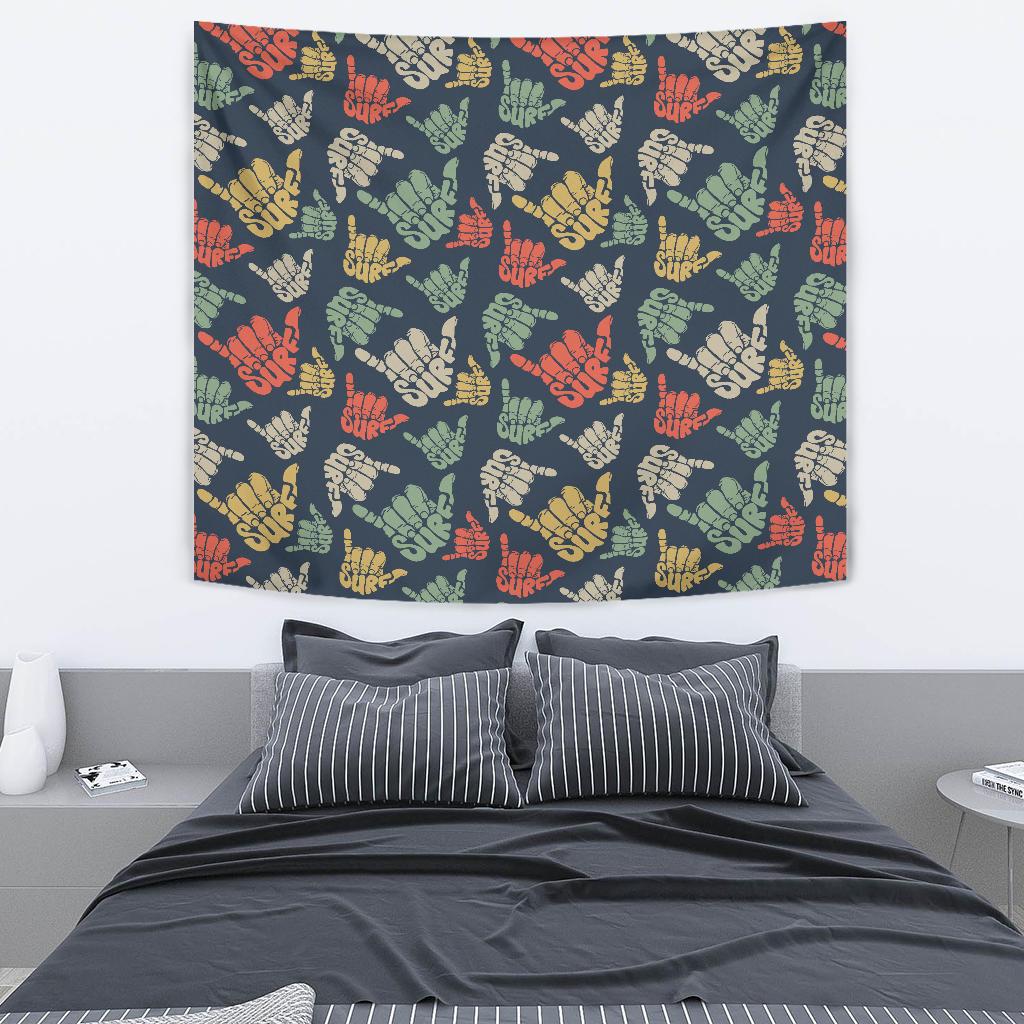 Surf Hand sign Tapestry