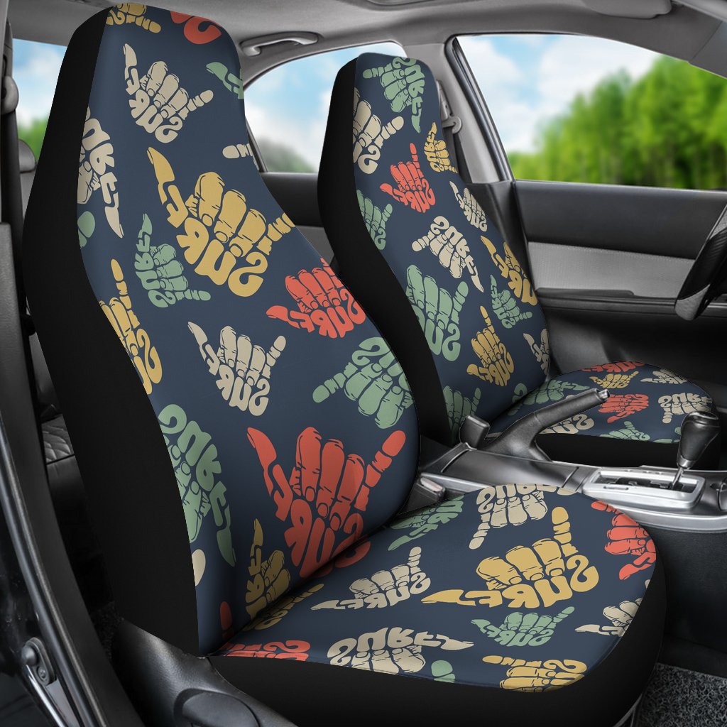 Surf Hand Sign Universal Fit Car Seat Covers