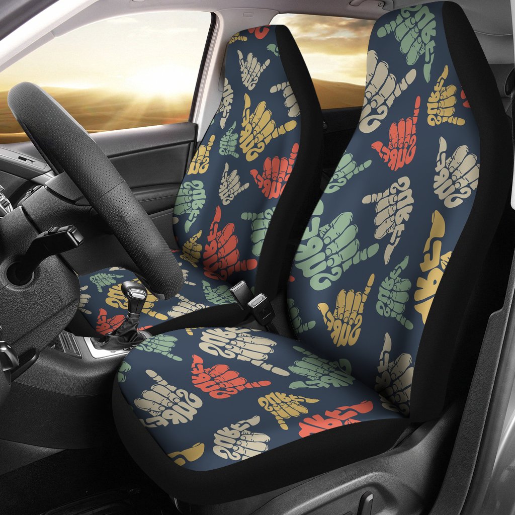 Surf Hand Sign Universal Fit Car Seat Covers