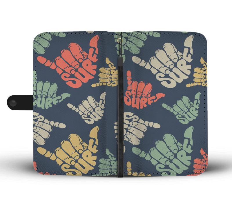 Surf Hand Sign Wallet Phone Case