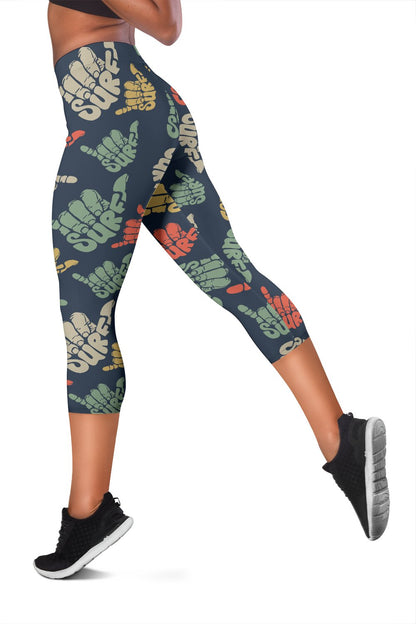 Surf Hand Sign Women Capris