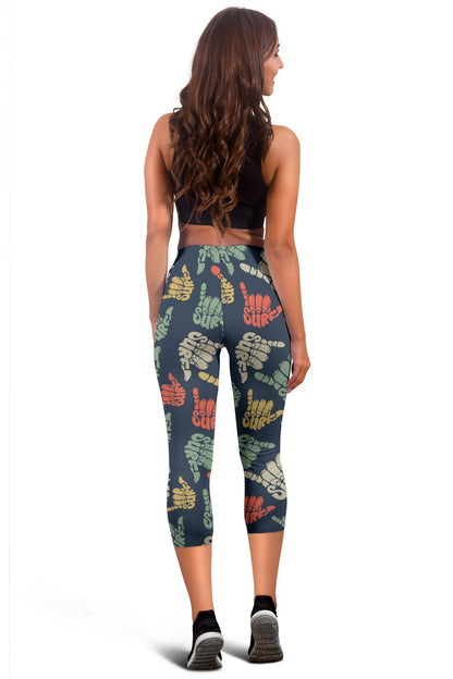 Surf Hand Sign Women Capris