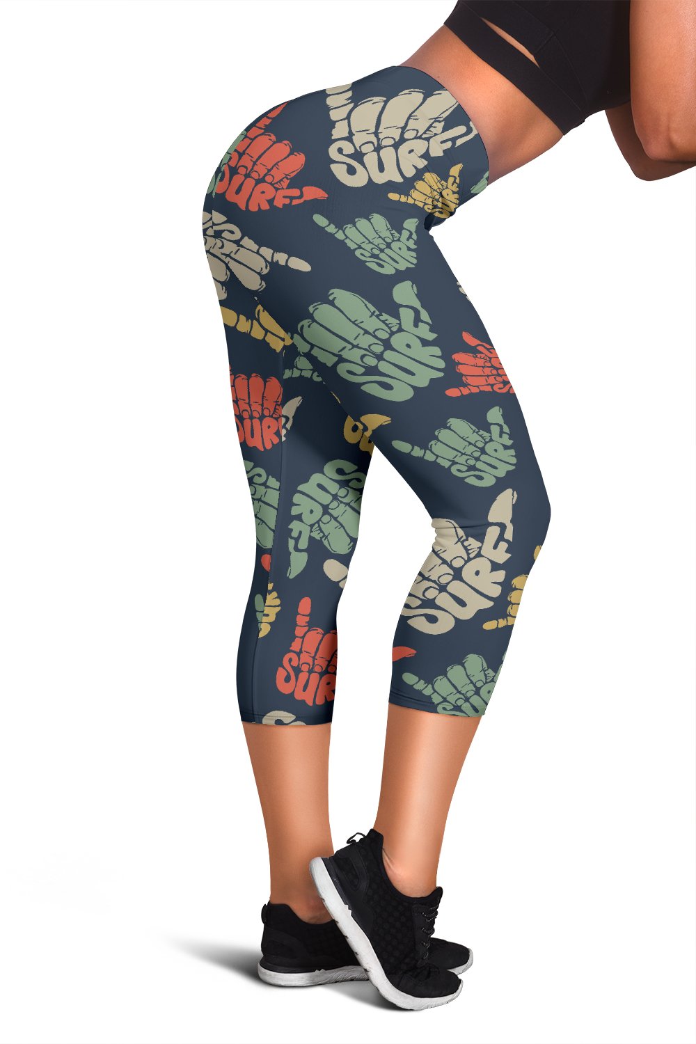 Surf Hand Sign Women Capris