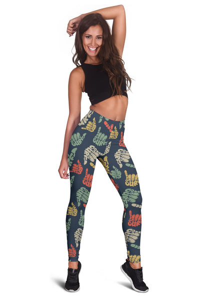 Surf Hand Sign Women Leggings