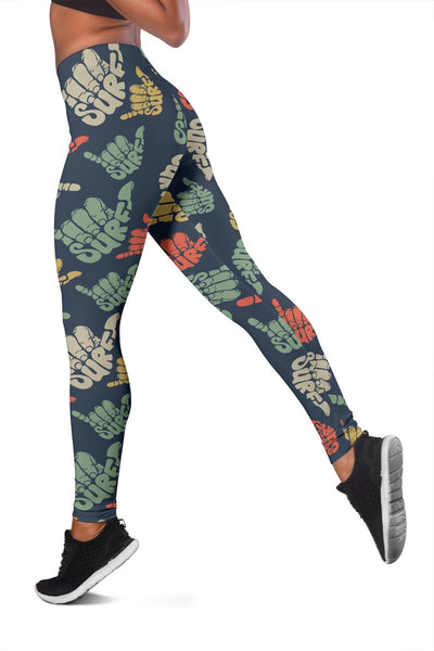 Surf Hand Sign Women Leggings