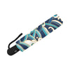 Surf Wave Pattern Automatic Foldable Umbrella