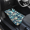 Surf Wave Pattern Car Floor Mats