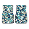 Surf Wave Pattern Car Floor Mats