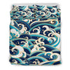 Surf Wave Pattern Duvet Cover Bedding Set