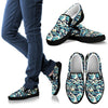 Surf Wave Pattern Men Slip On Shoes