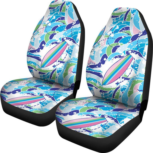 Surf wave pattern Universal Fit Car Seat Covers