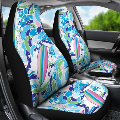 Surf wave pattern Universal Fit Car Seat Covers